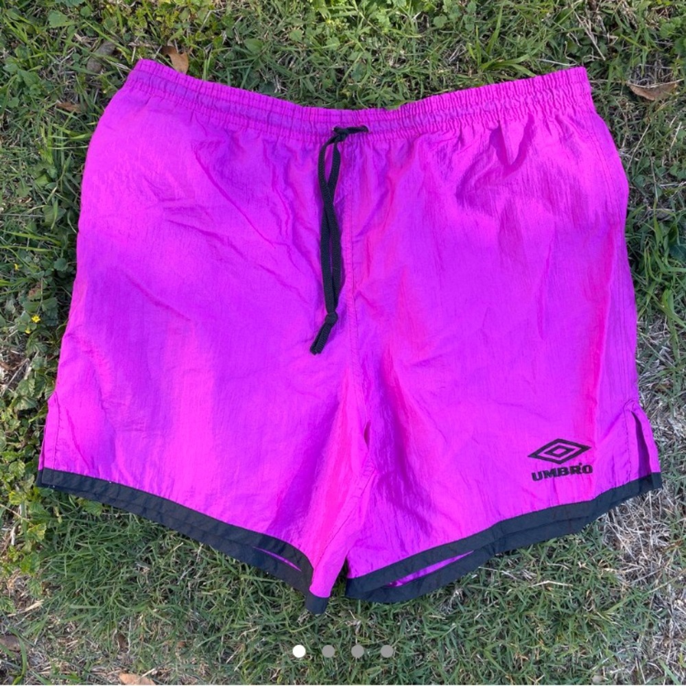 Vintage Bright Purple Umbro Board Shorts